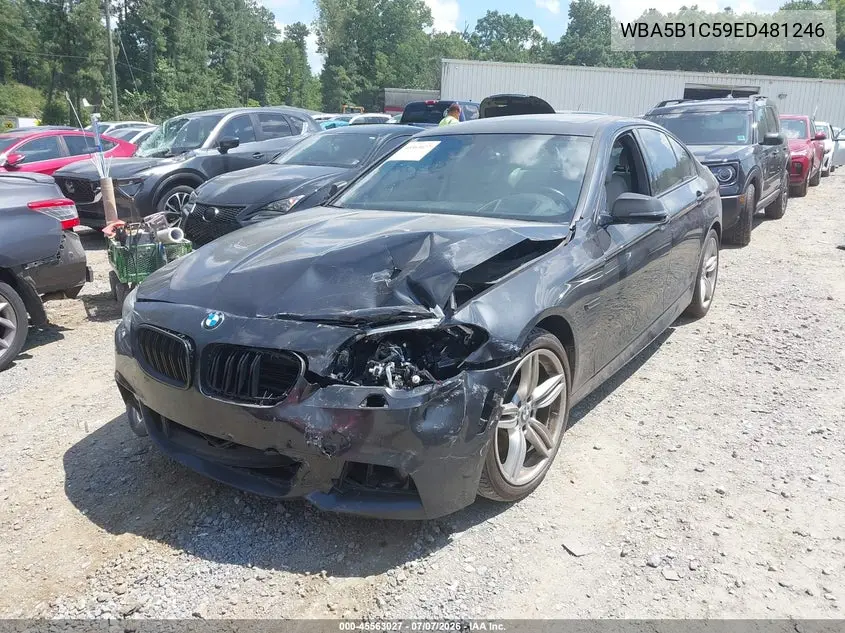 2014 BMW 535I VIN: WBA5B1C59ED481246 Lot: 45563027