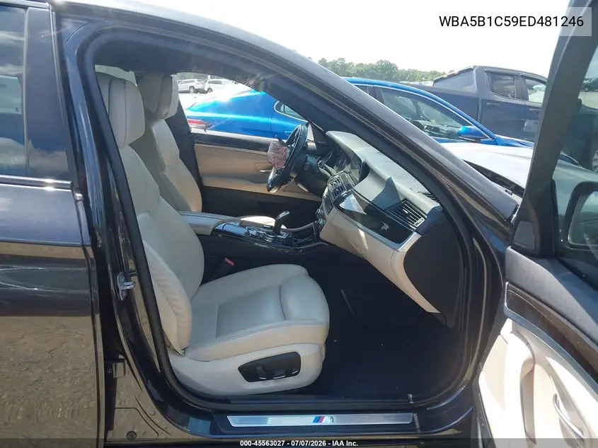 2014 BMW 535I VIN: WBA5B1C59ED481246 Lot: 45563027
