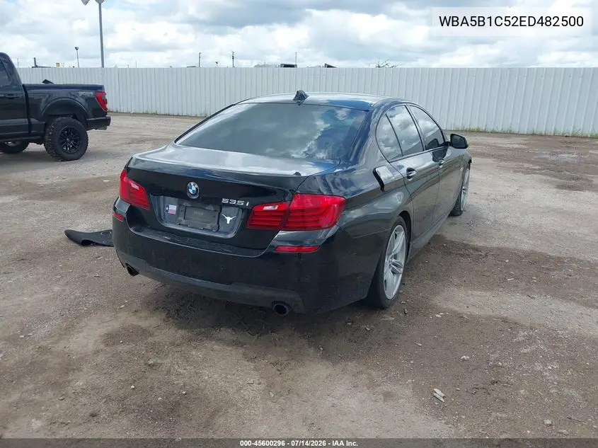 2014 BMW 535I VIN: WBA5B1C52ED482500 Lot: 45600296