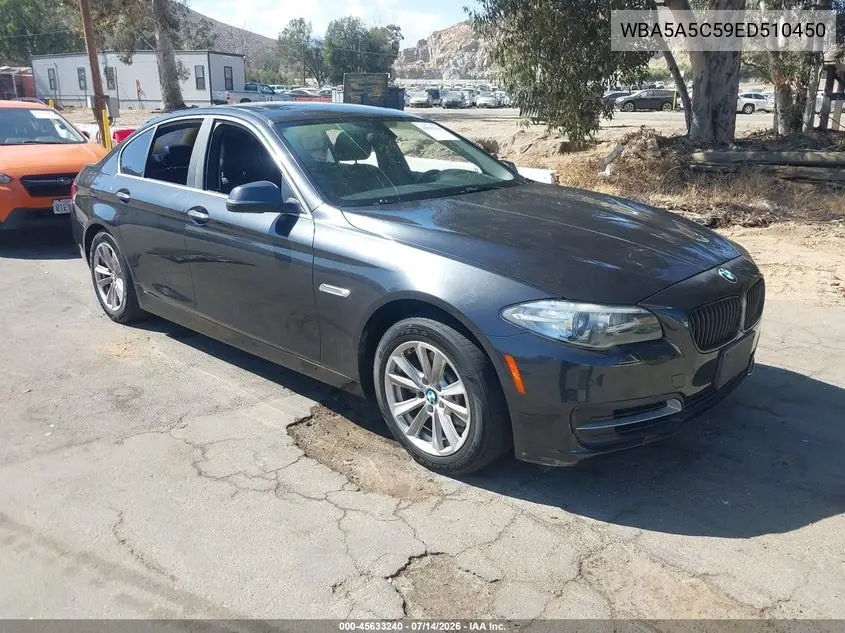 2014 BMW 528I VIN: WBA5A5C59ED510450 Lot: 45633240