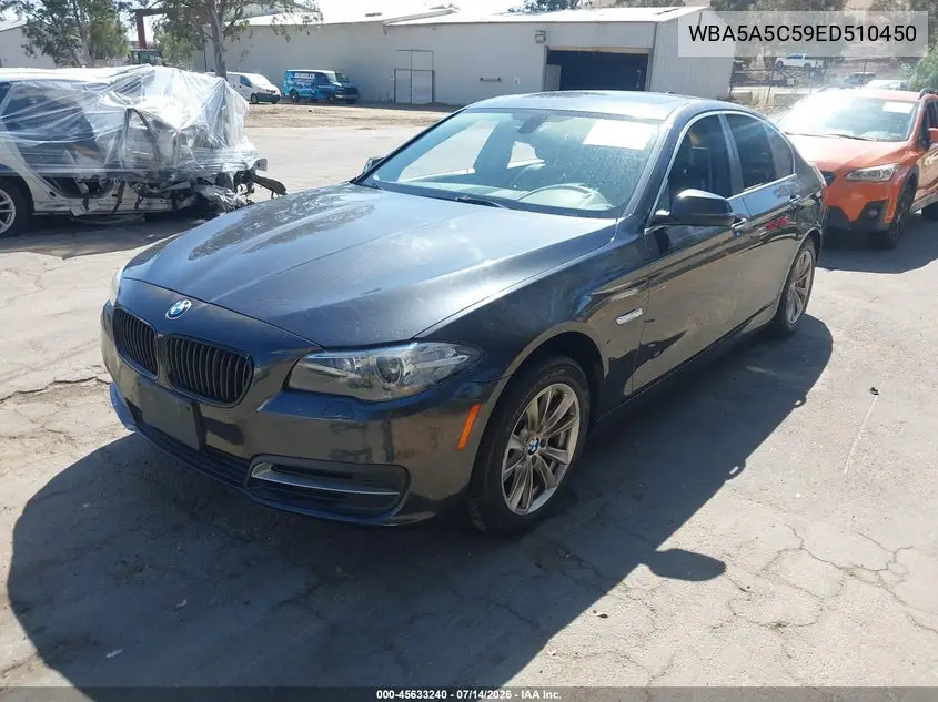 2014 BMW 528I VIN: WBA5A5C59ED510450 Lot: 45633240