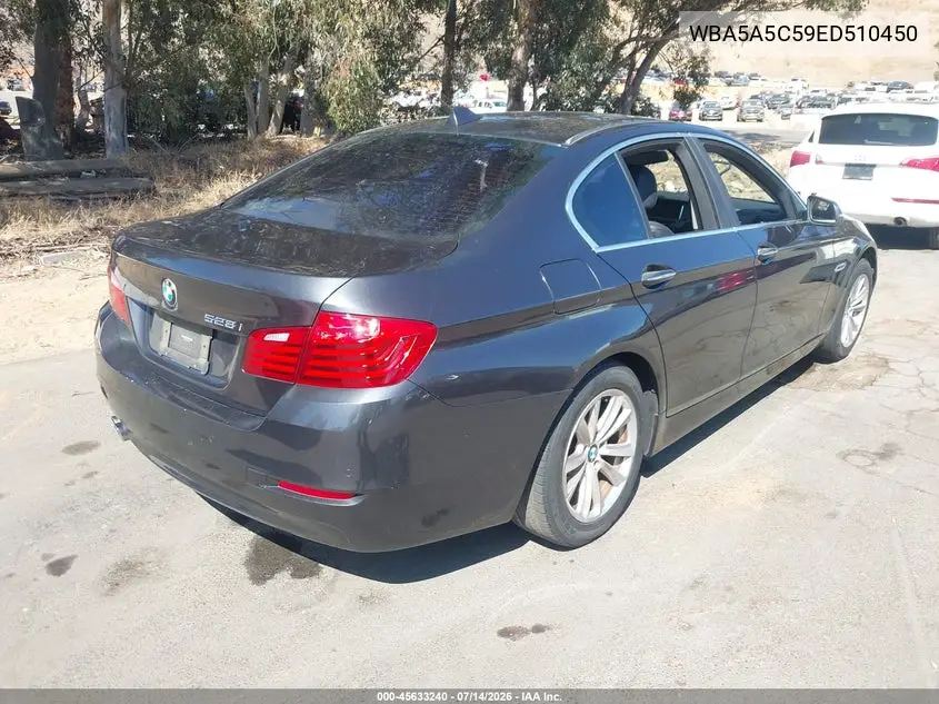 2014 BMW 528I VIN: WBA5A5C59ED510450 Lot: 45633240