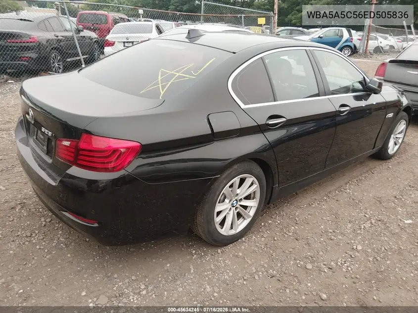 2014 BMW 528I VIN: WBA5A5C56ED505836 Lot: 45634245