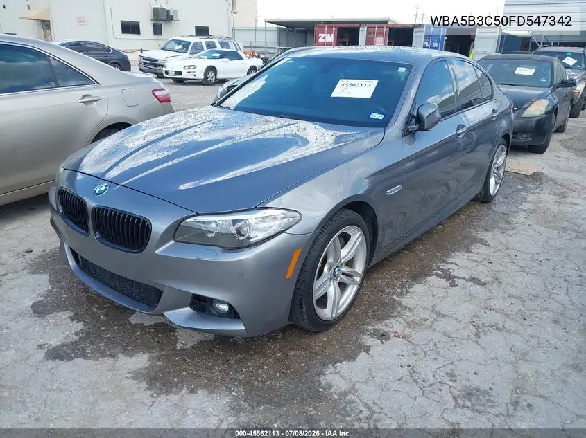 2015 BMW 535I xDrive VIN: WBA5B3C50FD547342 Lot: 45562113