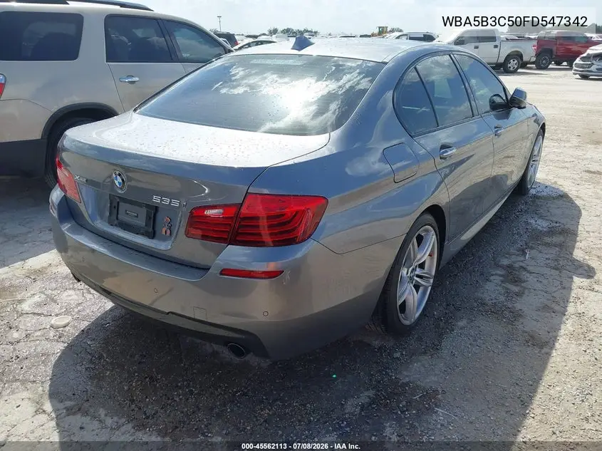 2015 BMW 535I xDrive VIN: WBA5B3C50FD547342 Lot: 45562113
