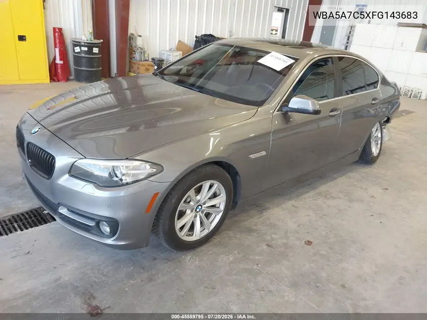 2015 BMW 528I xDrive VIN: WBA5A7C5XFG143683 Lot: 45589795