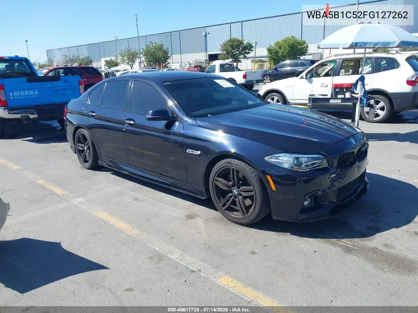 2015 BMW 535I VIN: WBA5B1C52FG127262 Lot: 45617729