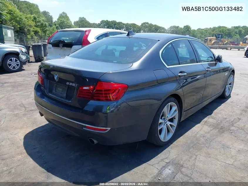 2016 BMW 535I VIN: WBA5B1C50GG133482 Lot: 45296042