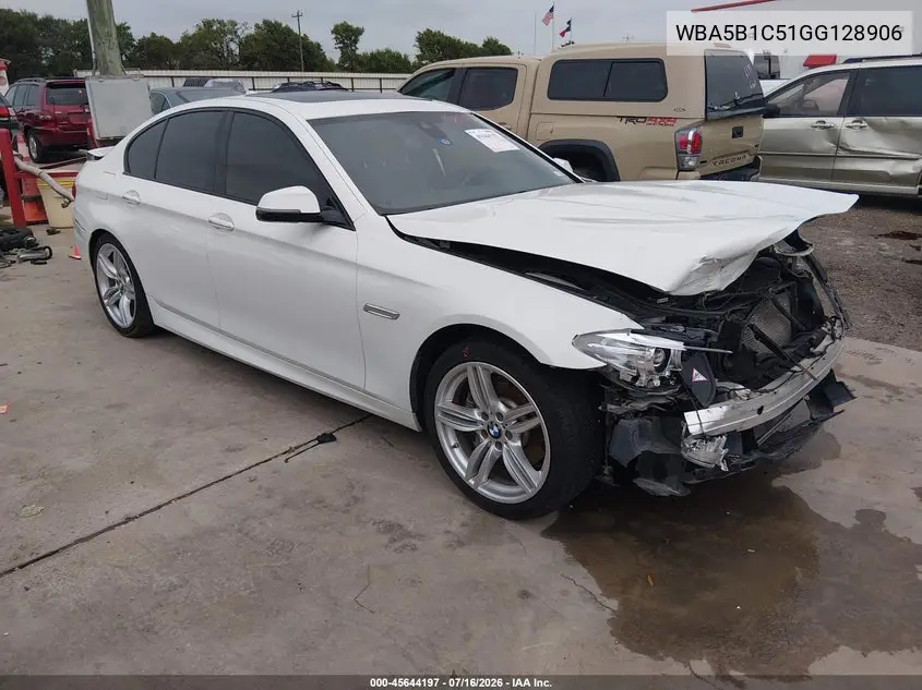 2016 BMW 535I VIN: WBA5B1C51GG128906 Lot: 45644197