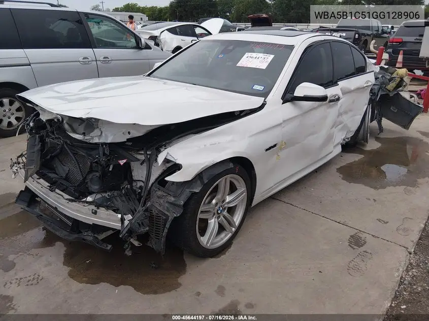 2016 BMW 535I VIN: WBA5B1C51GG128906 Lot: 45644197