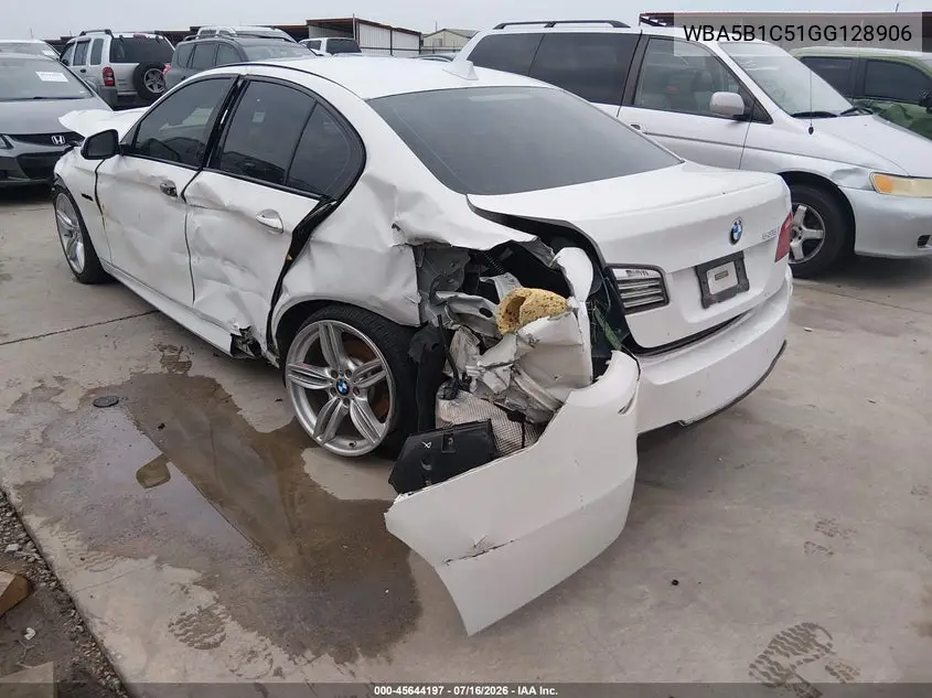 2016 BMW 535I VIN: WBA5B1C51GG128906 Lot: 45644197