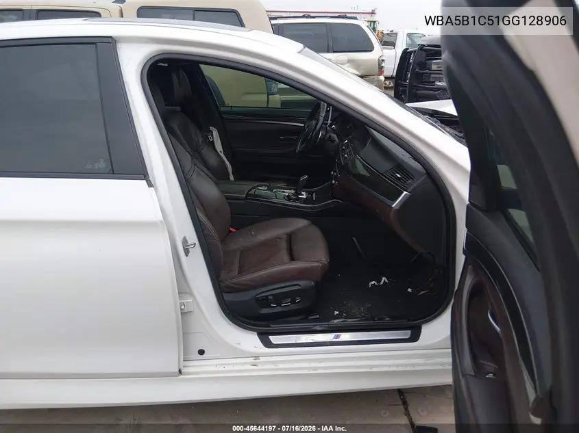 2016 BMW 535I VIN: WBA5B1C51GG128906 Lot: 45644197