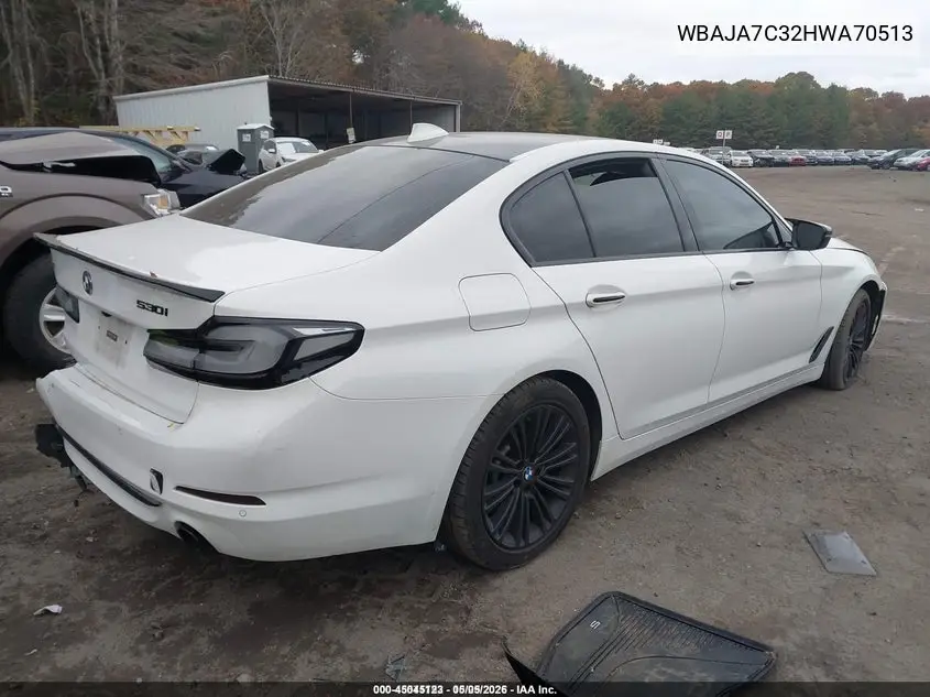 WBAJA7C32HWA70513 2017 BMW 530I xDrive
