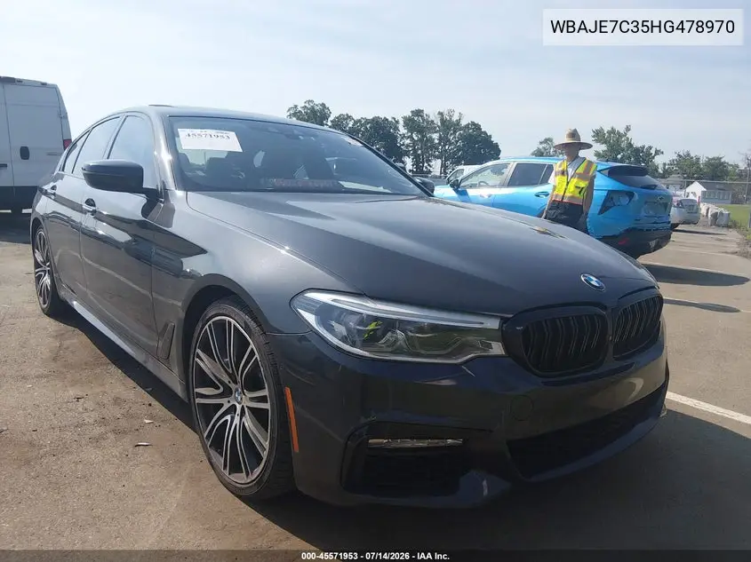2017 BMW 540I xDrive VIN: WBAJE7C35HG478970 Lot: 45571953