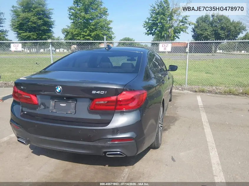 2017 BMW 540I xDrive VIN: WBAJE7C35HG478970 Lot: 45571953