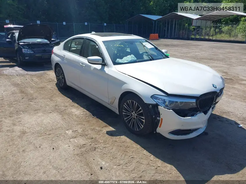 2017 BMW 530I xDrive VIN: WBAJA7C33HG458311 Lot: 45577374