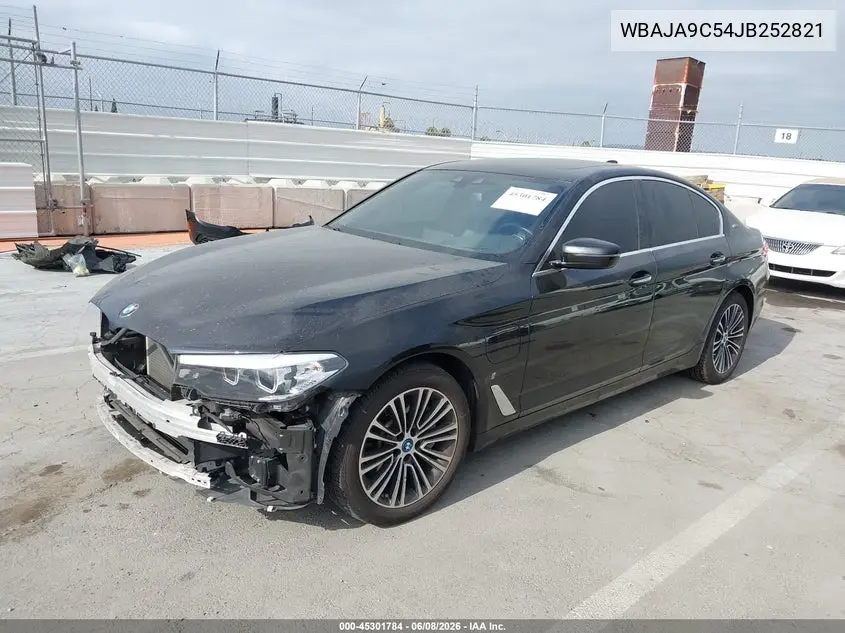 2018 BMW 530E Iperformance VIN: WBAJA9C54JB252821 Lot: 45301784
