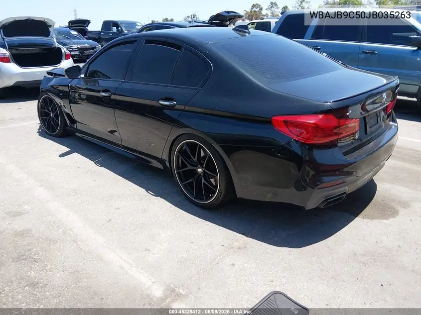 2018 BMW M550I xDrive VIN: WBAJB9C50JB035263 Lot: 45329412