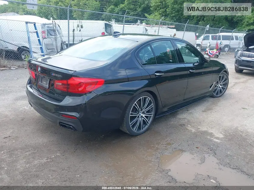 2018 BMW M550I xDrive VIN: WBAJB9C58JB286838 Lot: 45532848