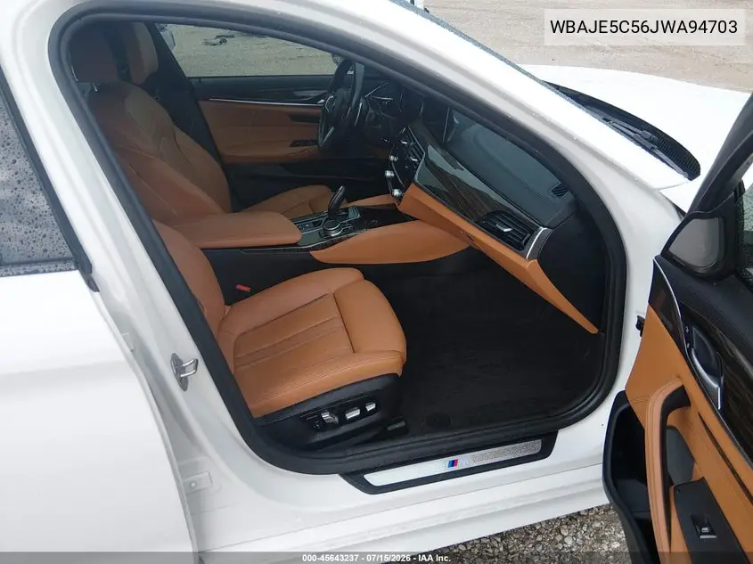 2018 BMW 540I VIN: WBAJE5C56JWA94703 Lot: 45643237