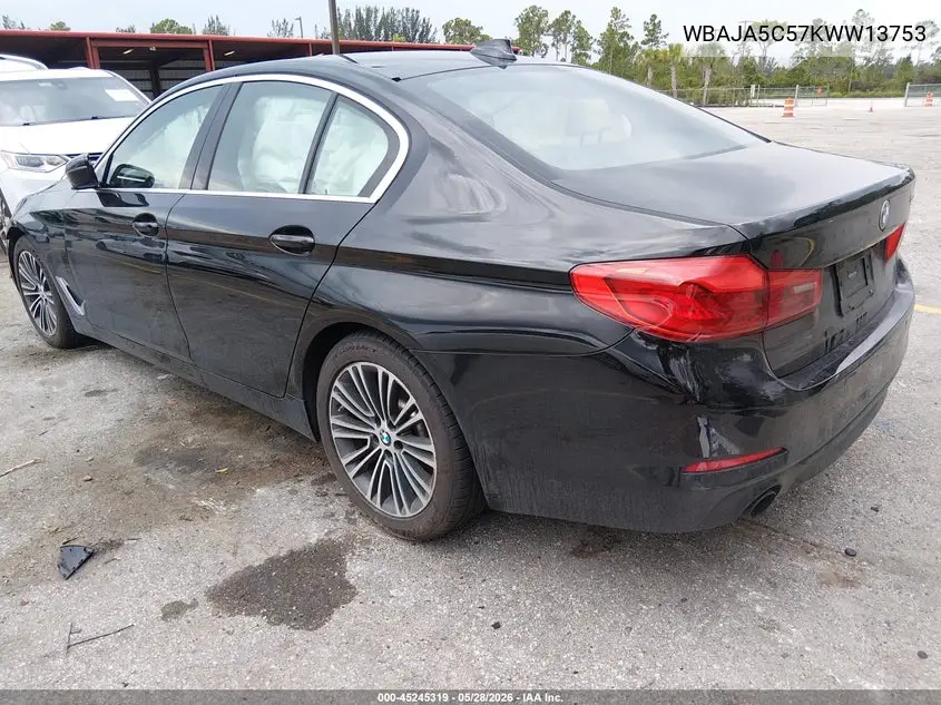 2019 BMW 530 I VIN: WBAJA5C57KWW13753 Lot: 45245319