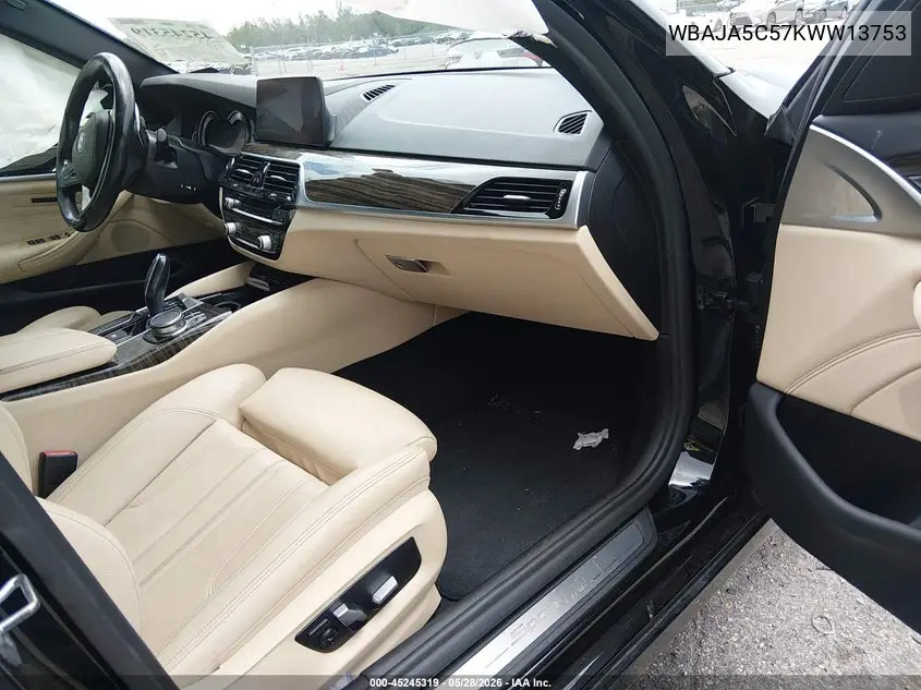 2019 BMW 530 I VIN: WBAJA5C57KWW13753 Lot: 45245319