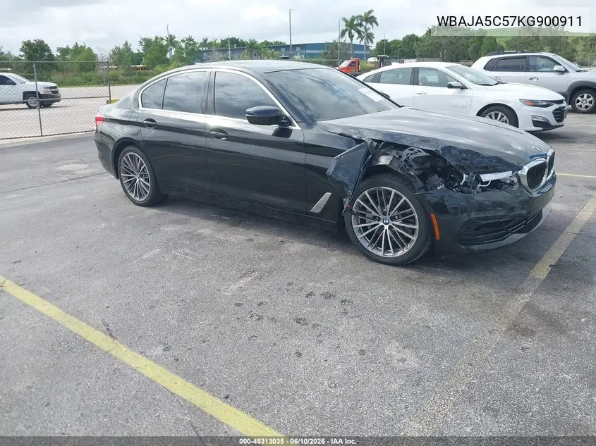 2019 BMW 530I VIN: WBAJA5C57KG900911 Lot: 45313035