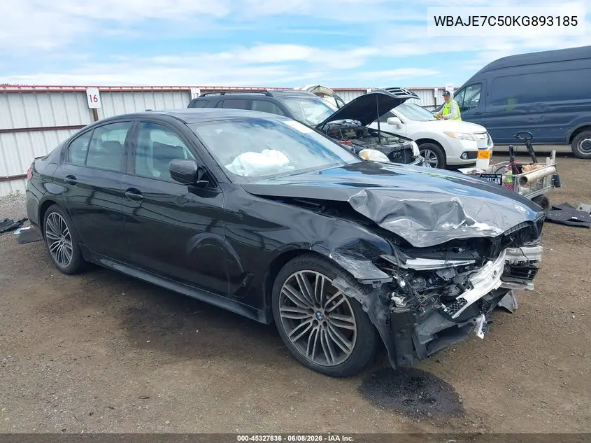 2019 BMW 540I xDrive VIN: WBAJE7C50KG893185 Lot: 45327636