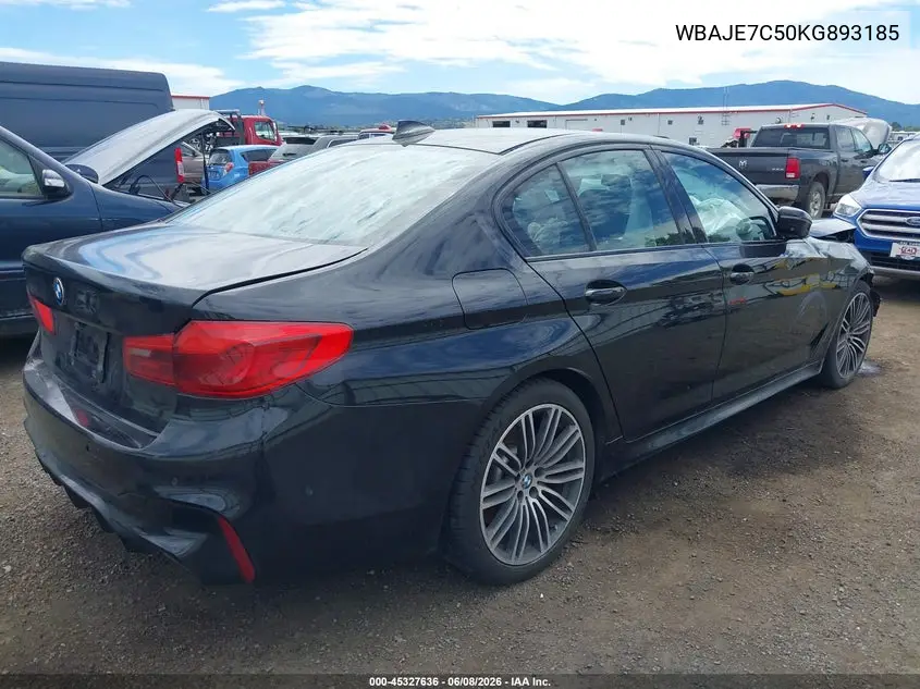 2019 BMW 540I xDrive VIN: WBAJE7C50KG893185 Lot: 45327636