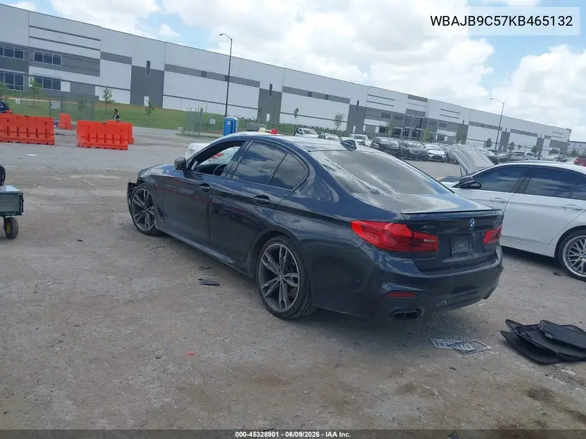 2019 BMW M550I xDrive VIN: WBAJB9C57KB465132 Lot: 45328901