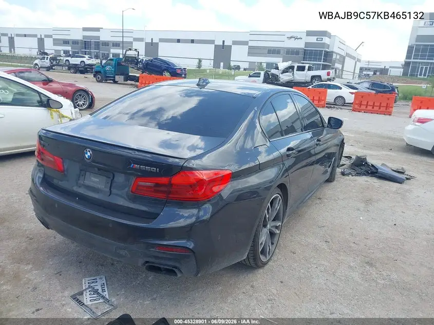 2019 BMW M550I xDrive VIN: WBAJB9C57KB465132 Lot: 45328901