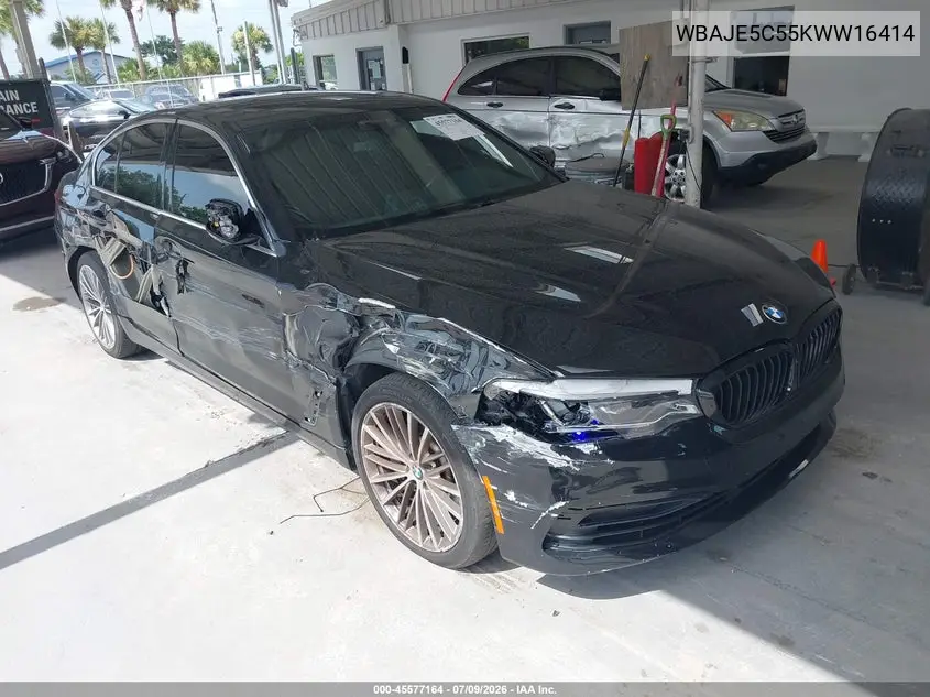 2019 BMW 540I VIN: WBAJE5C55KWW16414 Lot: 45577164