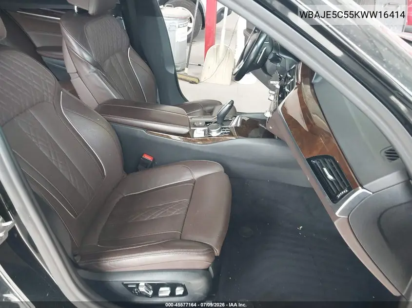2019 BMW 540I VIN: WBAJE5C55KWW16414 Lot: 45577164