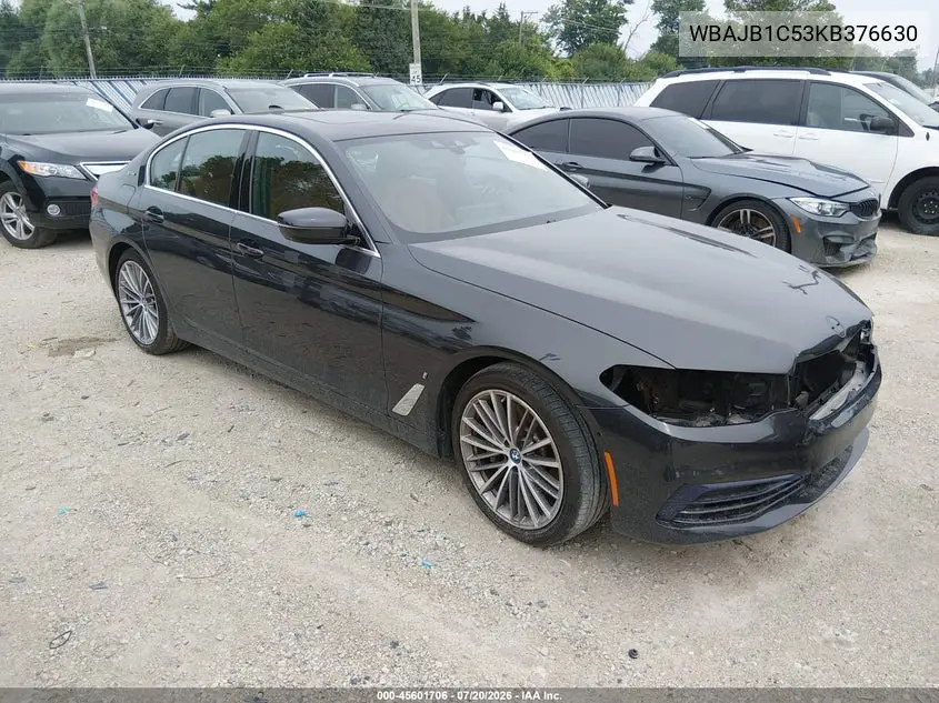 2019 BMW 530E xDrive Iperformance VIN: WBAJB1C53KB376630 Lot: 45601706
