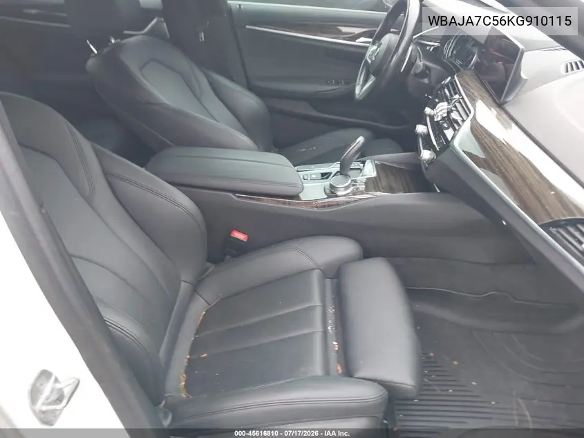 2019 BMW 5 Series 530I xDrive VIN: WBAJA7C56KG910115 Lot: 45616810