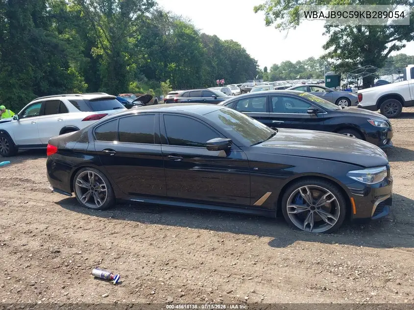 2019 BMW M550I xDrive VIN: WBAJB9C59KB289054 Lot: 45618138