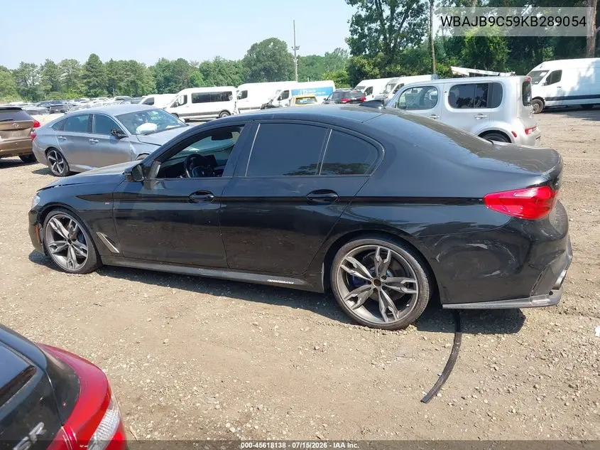 2019 BMW M550I xDrive VIN: WBAJB9C59KB289054 Lot: 45618138