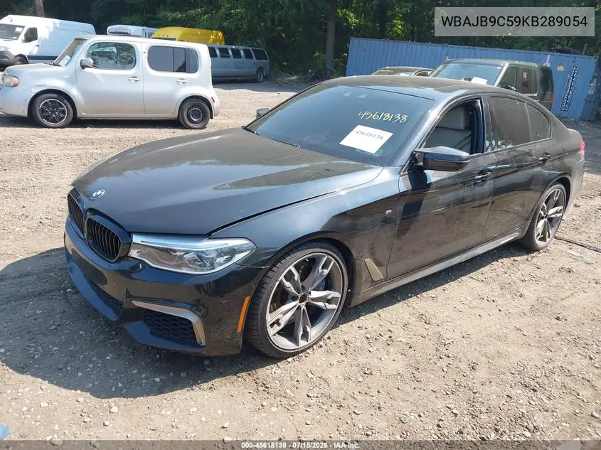 2019 BMW M550I xDrive VIN: WBAJB9C59KB289054 Lot: 45618138