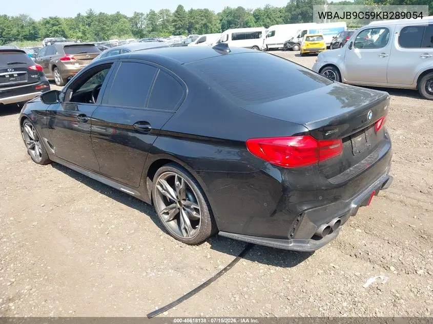 2019 BMW M550I xDrive VIN: WBAJB9C59KB289054 Lot: 45618138