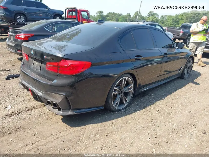 2019 BMW M550I xDrive VIN: WBAJB9C59KB289054 Lot: 45618138