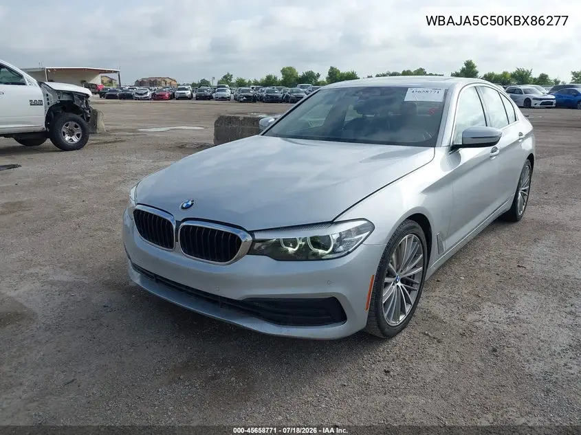 2019 BMW 530I VIN: WBAJA5C50KBX86277 Lot: 45658771