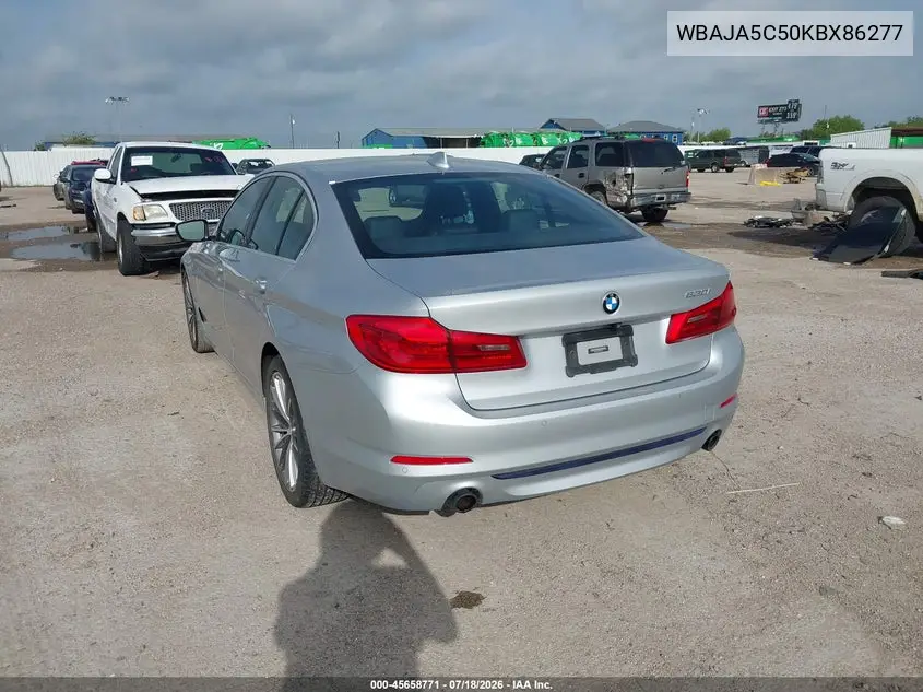 2019 BMW 530I VIN: WBAJA5C50KBX86277 Lot: 45658771