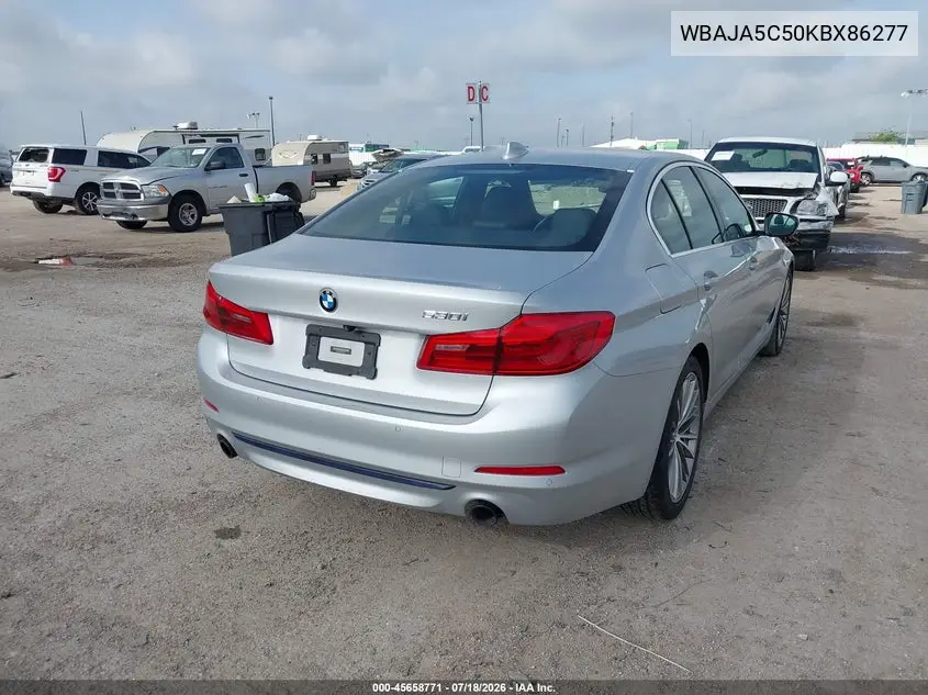 2019 BMW 530I VIN: WBAJA5C50KBX86277 Lot: 45658771