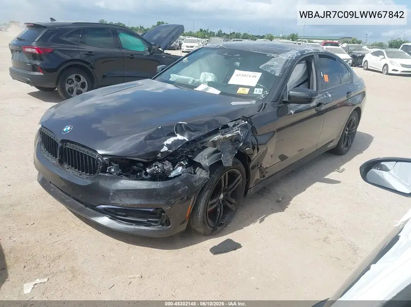 2020 BMW 530I xDrive VIN: WBAJR7C09LWW67842 Lot: 45302148