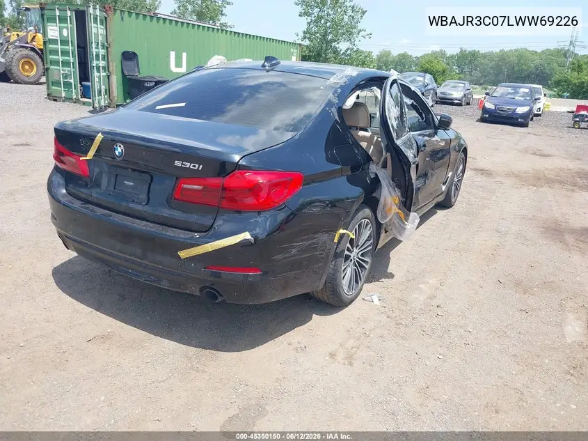 2020 BMW 530I VIN: WBAJR3C07LWW69226 Lot: 45350150