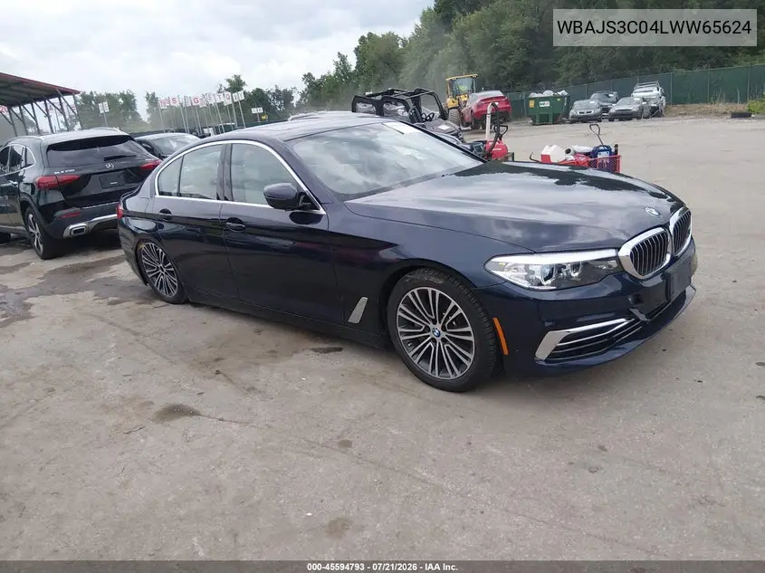 2020 BMW 540I xDrive VIN: WBAJS3C04LWW65624 Lot: 45594793