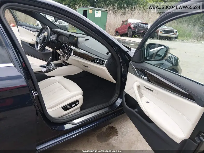 2020 BMW 540I xDrive VIN: WBAJS3C04LWW65624 Lot: 45594793