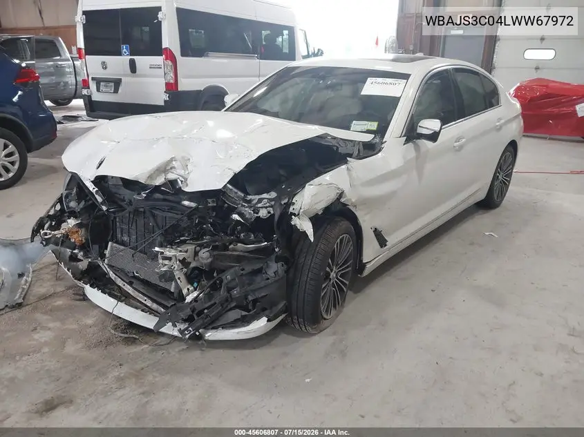 2020 BMW 540I xDrive VIN: WBAJS3C04LWW67972 Lot: 45606807
