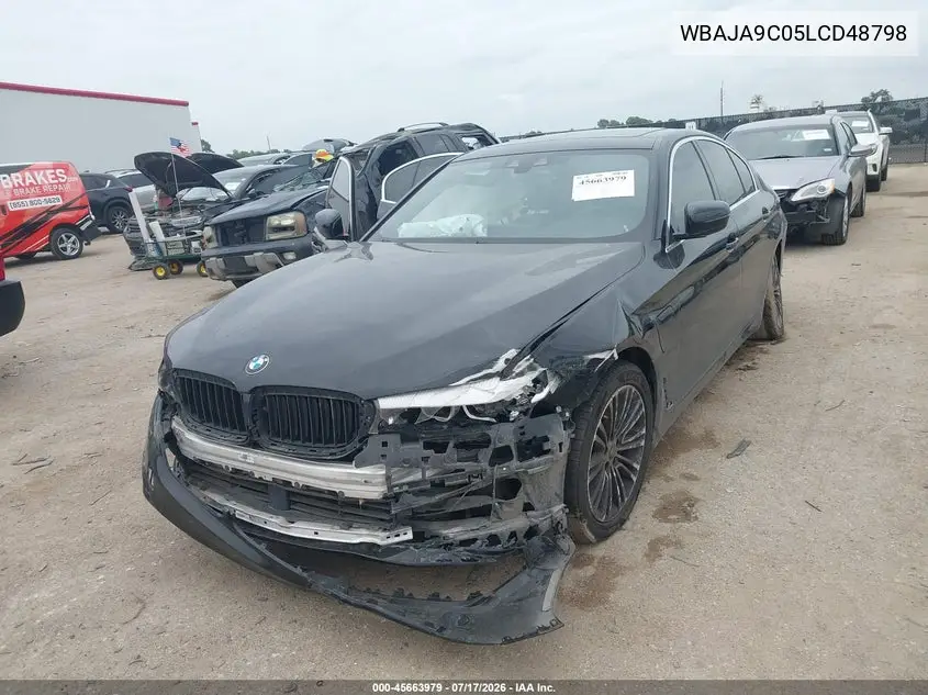 2020 BMW 5 Series 530E Iperformance VIN: WBAJA9C05LCD48798 Lot: 45663979