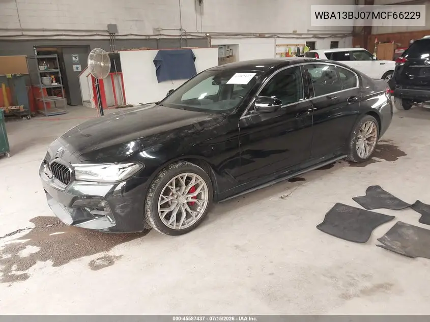 2021 BMW 530I xDrive VIN: WBA13BJ07MCF66229 Lot: 45587437
